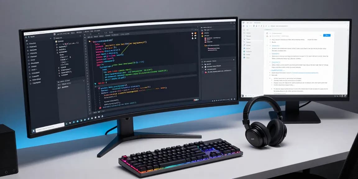 mb668u software development platform showcased in a modern workspace with coding tools and technology.