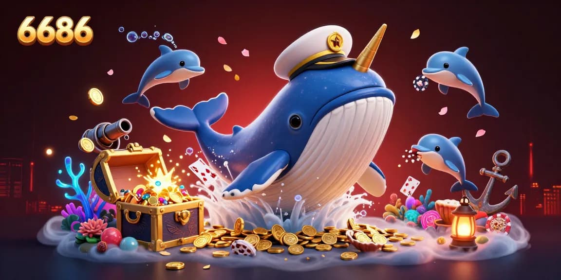 Experience thrilling gaming at 6686 with playful dolphins and treasure-filled undersea adventure.