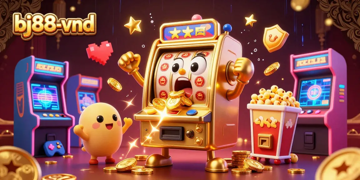 Experience captivating gameplay at bj88-vnd with dazzling slot machines, dynamic game elements, and a vibrant casino atmosphere.