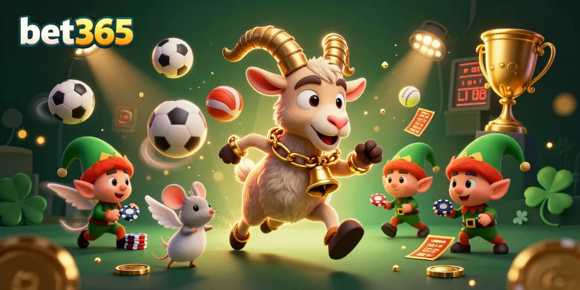 Experience betting excitement with bet365 in a vibrant casino scene featuring unique characters and dynamic game elements.
