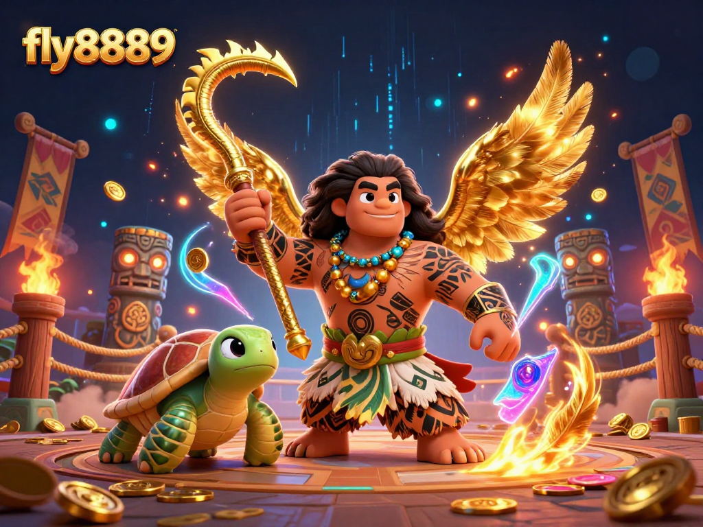 Experience the thrilling excitement of fly8889 with captivating 3D characters and dynamic casino elements.