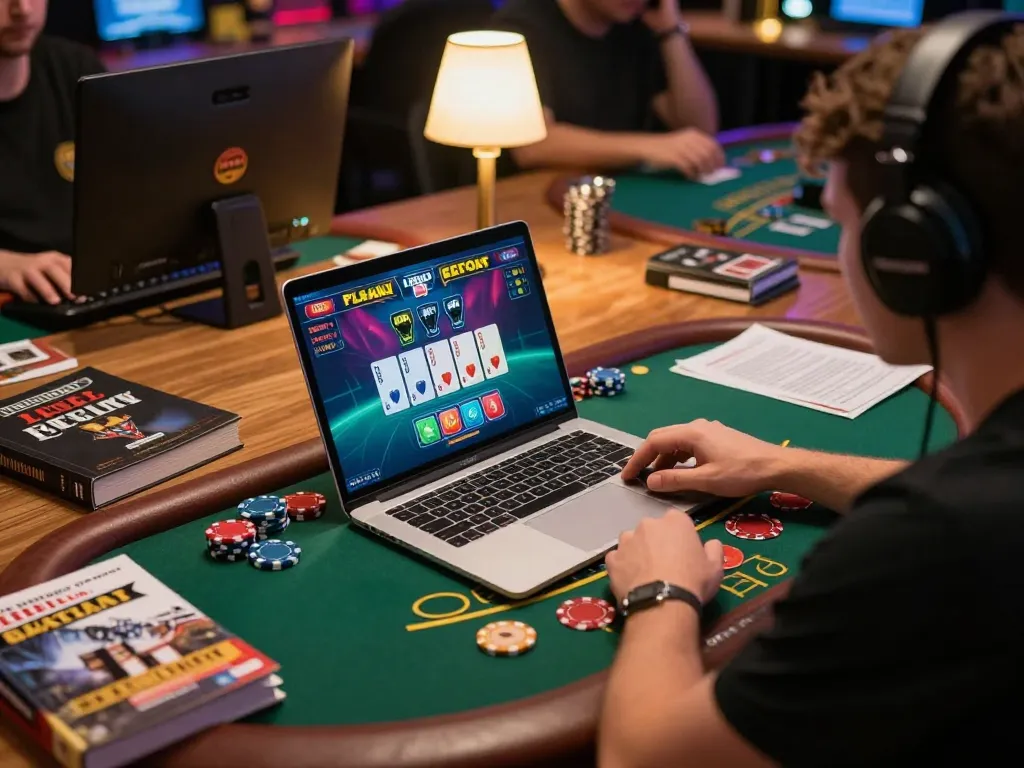 Player enjoying a live dealer game on 92slot platform with engaging interface and responsible setup