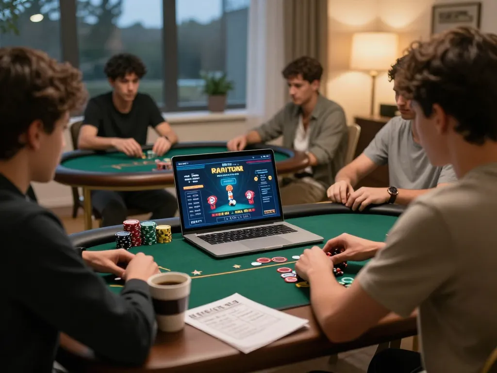 Join online poker action at https://nk88.moe/ with a relaxing home setup, showcasing gameplay and strategy.