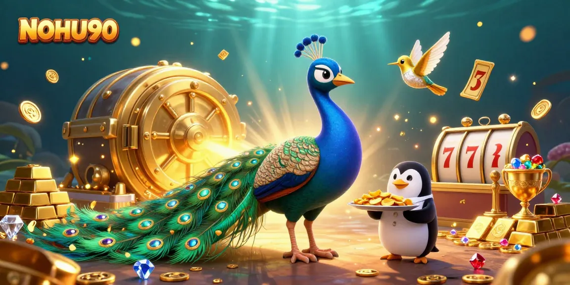 Engage with NOHU90's thrilling jackpot excitement featuring vibrant casino elements.