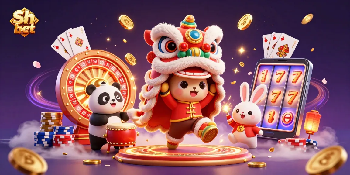 Engage with Sh bet and experience thrilling wins in a dynamic gaming scene featuring vibrant characters and casino elements.