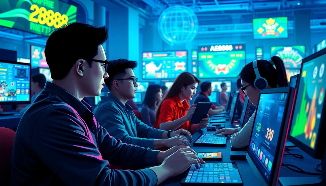 AE888 sòng bạc trực tuyến offers thrilling gaming experiences, showcasing live betting and diverse casino games.