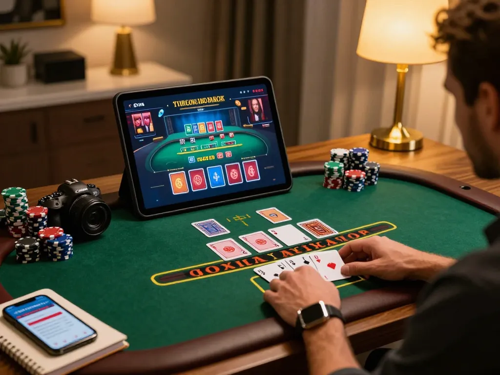 Experience engaging gameplay at Casino RR99 with players enjoying live dealer blackjack