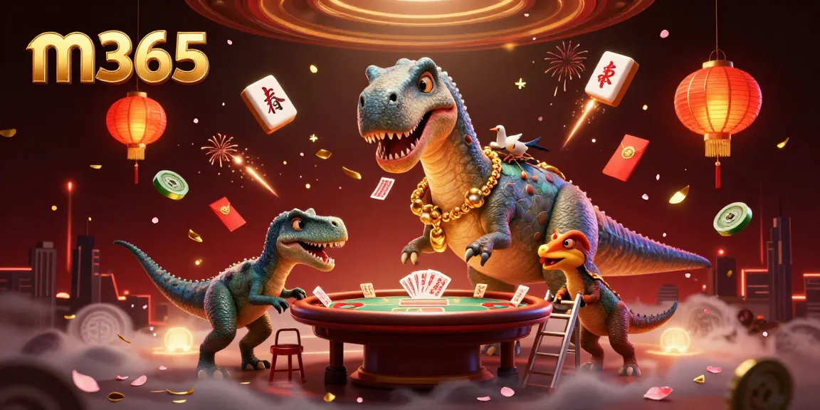 Engage in thrilling m365 gaming experiences with a vibrant 3D casino scene illustrating chance and fortune.
