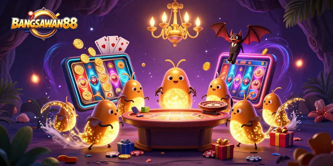 BANGSAWAN88 lights up the casino scene with vibrant glowworms and exciting gaming elements.
