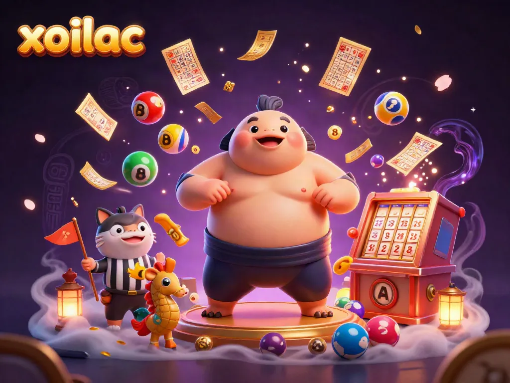 Experience exciting gameplay with xoilac's vibrant slot reels and colorful elements in a dynamic underwater scene.