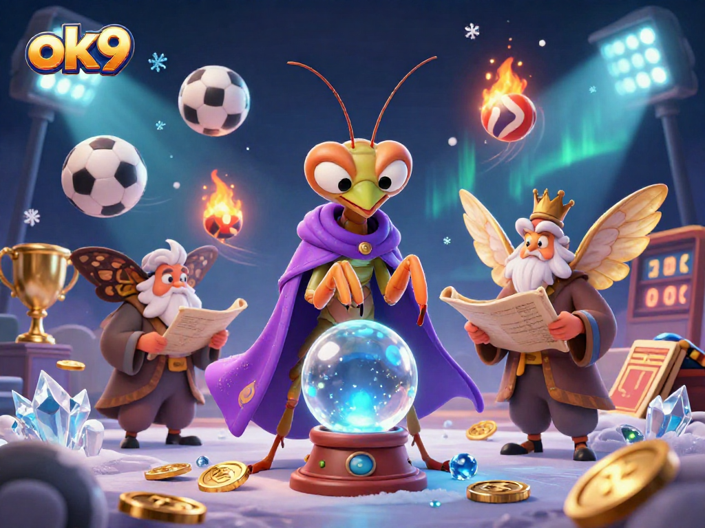 Players explore ok9's thrilling betting experience with vibrant sports action and enchanting fortune-telling.