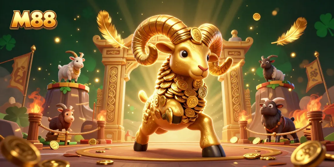 M88 engages players with thrilling gambling at a dynamic casino backdrop featuring gold coins and betting tokens.