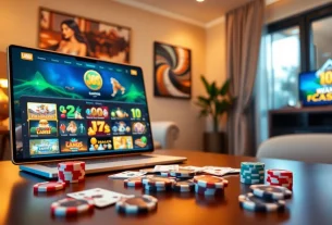 Experience thrilling games at U888's premium online casino with inviting ambiance and modern design.