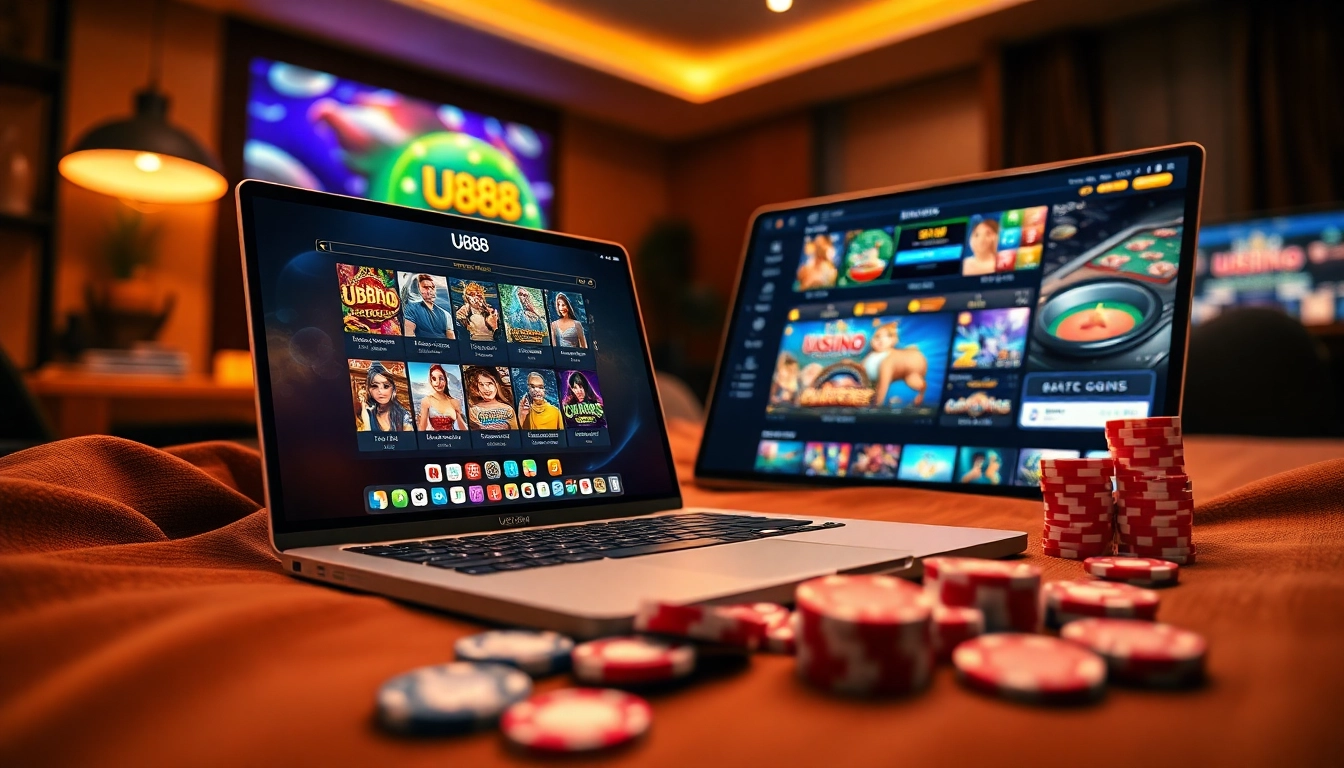 U888 online casino gaming experience with colorful games and modern setup for Filipino players.