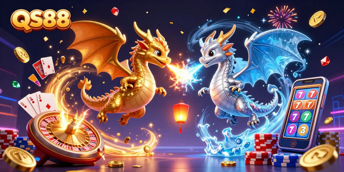 Engage in thrilling QS88 gaming with dynamic casino elements and mythical dragons.